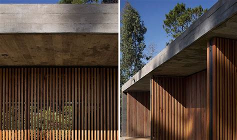 Closer Look At The Wooden Slat Clad Facade Of The House Movable Wall