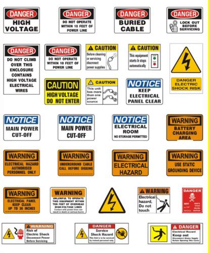 Yellow Red Electrical Safety Sign Hiren Industrial Corporation Id