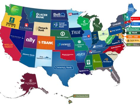 This Map Shows The Biggest Bank In Every State Business Insider