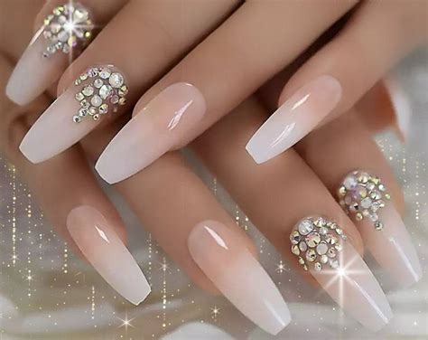 Eda Luxury Beauty Natural Nude Pink White Ombre French D Etsy