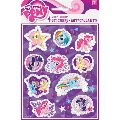 My Little Pony Sticker Sheets 4ct
