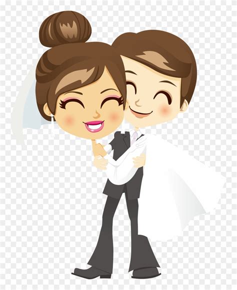 Bridegroom Wedding Clip Art Png Couple Cartoon Hd Transparent Png