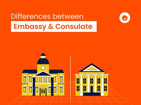 20 difference between embassy and consulate