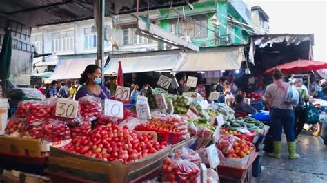 Biggest Fresh Market Bangkok Thailand Khlong Toei Market Thai Street