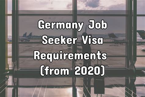 German Job Seeker Visa Whats Changed In 2020