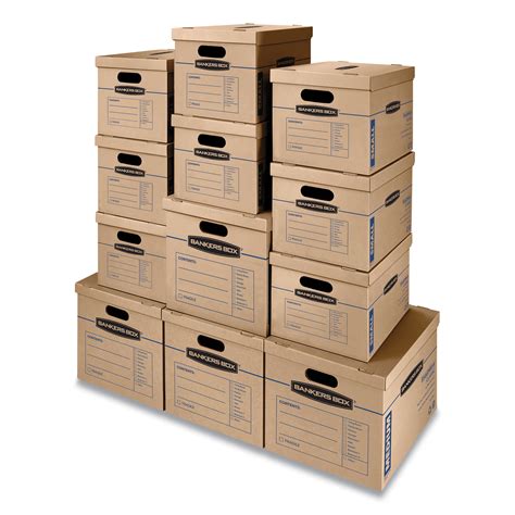 Smoothmove Classic Moving And Storage Boxes Assorted Sizes Half Slotted