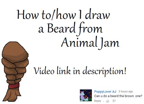 How To Draw Beard Animal Jam By Liannakai On Deviantart