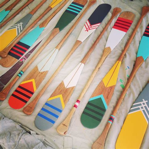 Canoe Paddles By Norquay Co Inspiration For Painting Oars More Ideas
