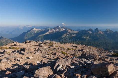 View At Mt Baker From Mt Rainier Stock Photo Image Of Park Holiday