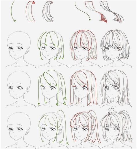 Anime Hair Drawing Tutorial