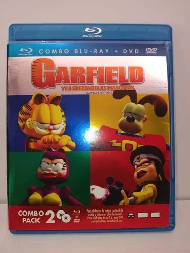 Garfield Blu Ray Dvd Y La Fuerza De Las Mascotas Combo Mercadolibre