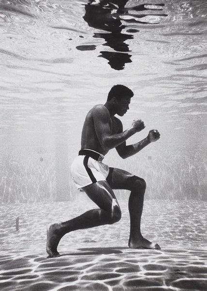 Muhammad Ali Underwater Framed Canvas Wall Art Print Various Sizes