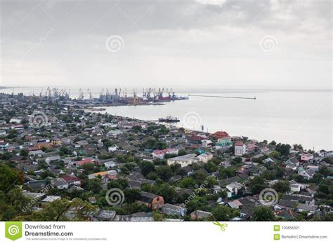 View To The Port Of Berdyansk Stock Image - Image of region, berdyansk: 103856321