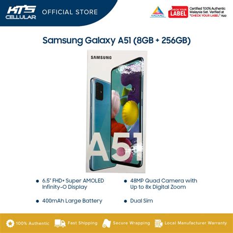 Samsung Galaxy A51 8gb Ram 256gb Rom Smartphone Original 1 Year Warranty By Samsung