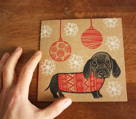 Wood And Linocut Prints Animal Card Linocut Greeting Card Block Print