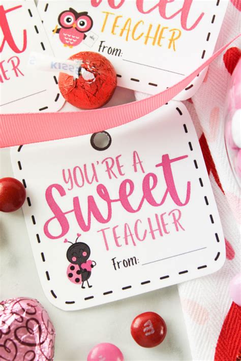 you re a sweet teacher free printable t tags baking you happier