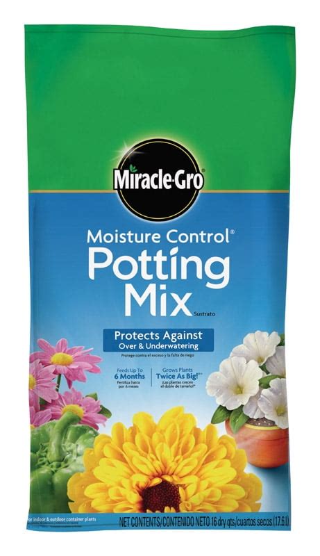 Miracle Gro Moisture Control Potting Mix Quart Walmart
