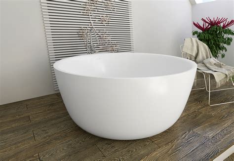 Aquatica Purescape 720m Round Freestanding Solid Surface Bathtub
