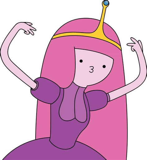A Princess With Pink Hair Wearing A Purple Dress And A Gold Crown On