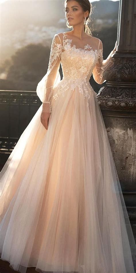 30 Cute Modest Wedding Dresses To Inspire Modest Wedding Dresses A Line With Illusion