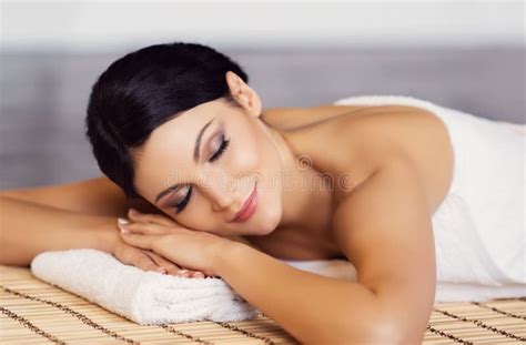 Young Healthy And Beautiful Woman Gets Massage Therapy In The Spa Salon Healthy Lifestyle And