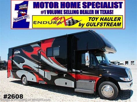 To many, the class c toy hauler is much like the yeti or the lochness monster. New 2009 EnduraMax Gladiator class c toy hauler 37' Super C