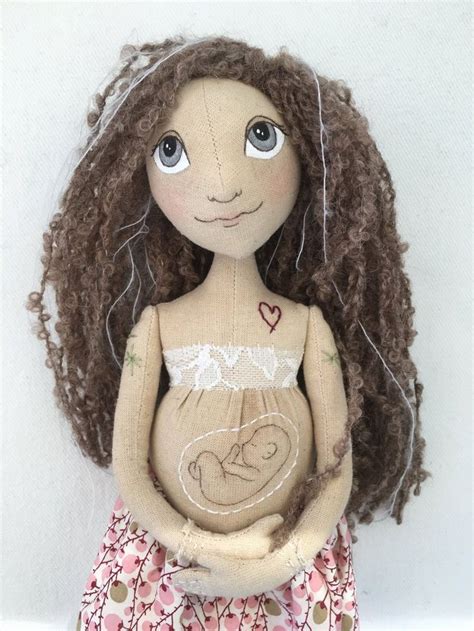 Pregnant Doll Cloth Doll Rag Doll Collectible Doll Etsy Uk Rag Dolls Handmade Doll Clothes