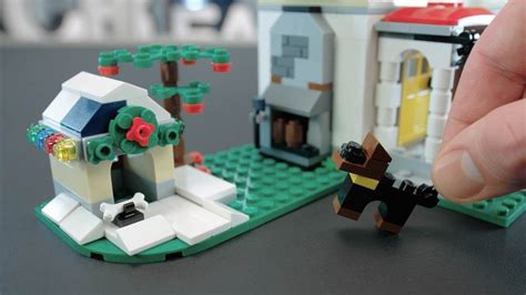 How To Build A Holiday Decorated Dog House Lego Creator 3in1