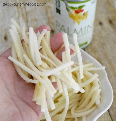 Recipes from my kitchen | posted on: Low Carb Palmini Noodles - a healthy pasta alternative ...