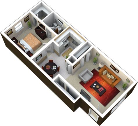 700 Sq Ft Apartment Floor Plan 1 Bedroom Flotring