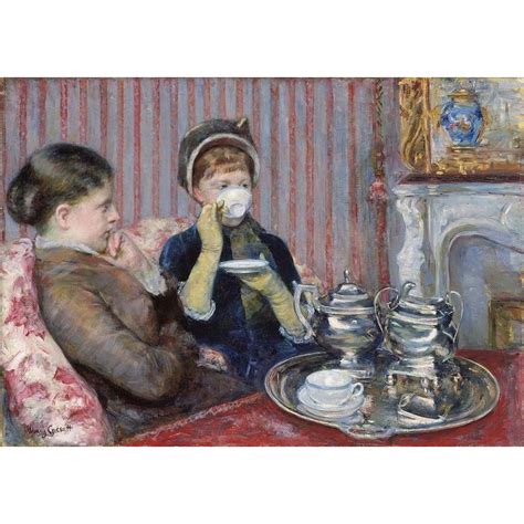 Mary Cassatt Five O Clock Tea Painting Canvas Not Oil Printed On Canvas