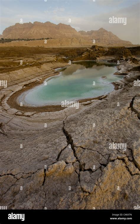 Photograph Of The Sinkholes Of The Dead Sea Stock Photo Alamy