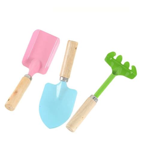 Thsinde Childrens Garden Tools Household Gardening Tools Mini Wooden