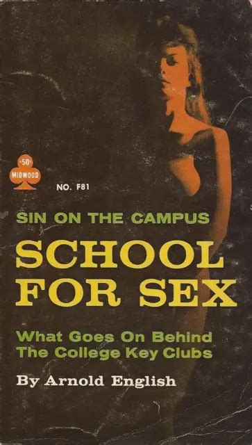 Midwood Books No F81 School For Sex By Arnold English Vintage Sleaze