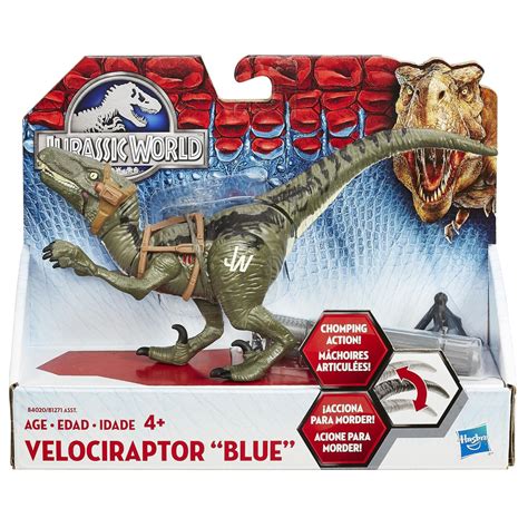 Jurassic World Bashers And Biters Velociraptor Blue Figure Coches Y Figuras Juguetes Y Juegos