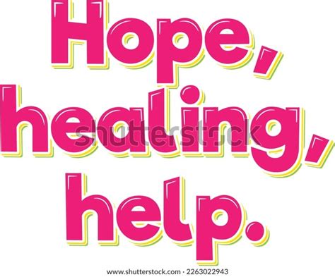 Spread Message Hope Healing This Beautiful Stock Vector Royalty Free