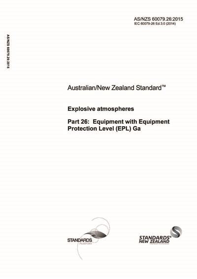 AS NZS 60079 26 2015 Explosive Atmospheres Equipment With Equipment