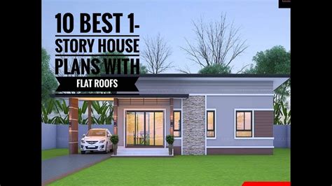 10 Best One Story House Plan With Flat Roof Design Vn Max Houzez