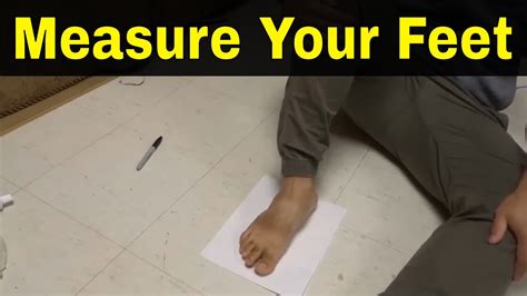 How To Measure Your Feet At Home Foot Size Calculation Youtube