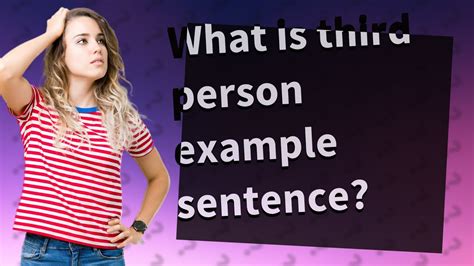 What Is Third Person Example Sentence Youtube