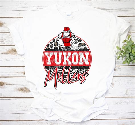 Yukon Millers Mascot Version Glitter Oklahoma Png Sublimation Etsy