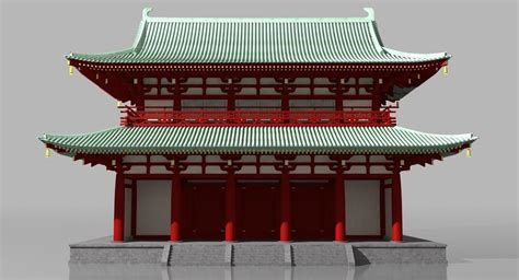 Chinese Traditional Building 3d Model By Zyed