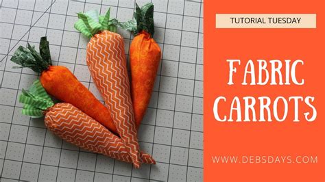 Learn How To Sew Homemade Fabric Carrots DIY Spring Craft Project