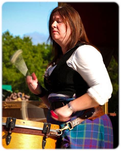 Jacquie In Action Celtic Music Scottish Pipes Drum Band