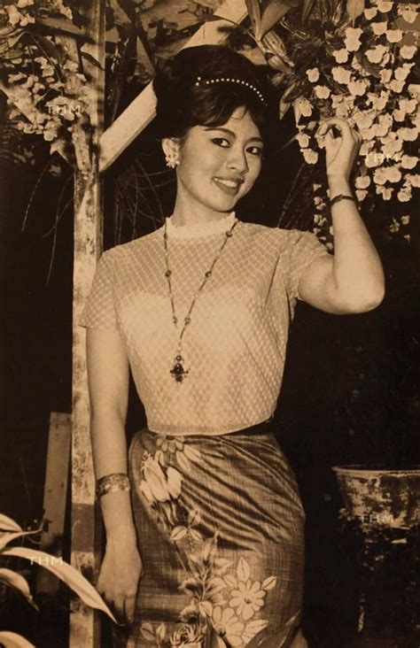 Khin Than Nu Vintage Myanmar Myanmar Women Vintage Myanmar Girl