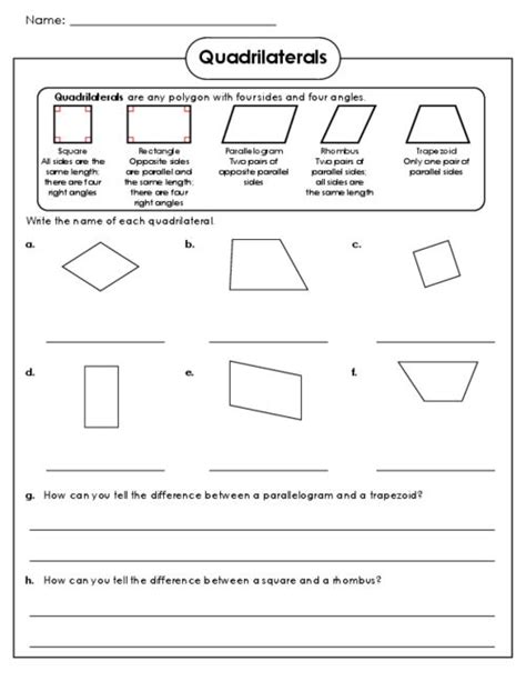 Now, we turn our attention to compounds as always, include an objective for this activity and share that objective with a teammate or laboratory partner. Quadrilateral Questions Worksheet 2 - KidsPressMagazine.com | Quadrilaterals worksheet, Geometry ...