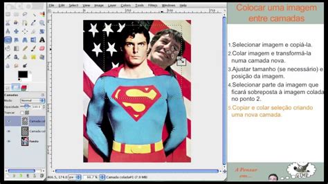 Tutorial Gimp Ep 11 Colocar Uma Imagem Entre Camadas Youtube