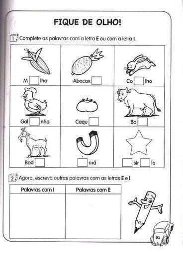 Atividades Educativas De Português 1º Ano Ensinando Saber