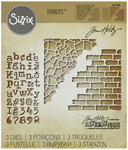 Sizzix 661185 Mixed Media 2 Thinlits Die Set By Tim Holtz 3pack Yosoca