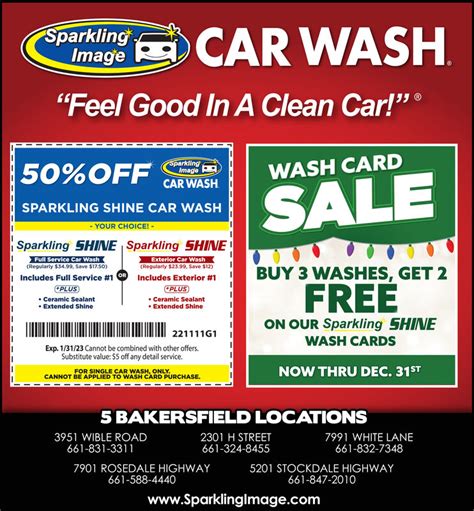 Wednesday December 7 2022 Ad Sparkling Image Car Wash Bakersfield